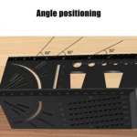 3D Woodworking Stop Gauge Aluminum Alloy Multi-function Angle Ruler - Image 5