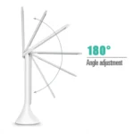 3.5W Foldable Dimmable Calendar Temperature Alarm Clock LED Table Lamp Night Reading Light - Image 5