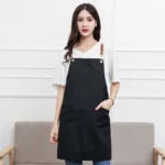 Cotton Kitchen Dining Overalls Strap Apron - Image 2
