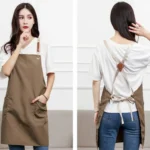 Cotton Kitchen Dining Overalls Strap Apron - Image 5