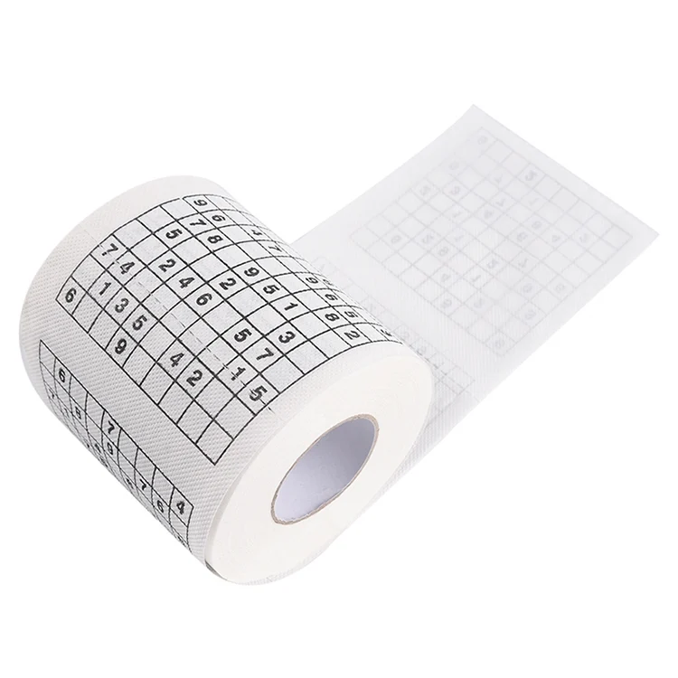 TBD03832947_4.webp 3 Rolls Creative Sudoku Toilet Paper Roll Paper Facial Tissue - Image 5