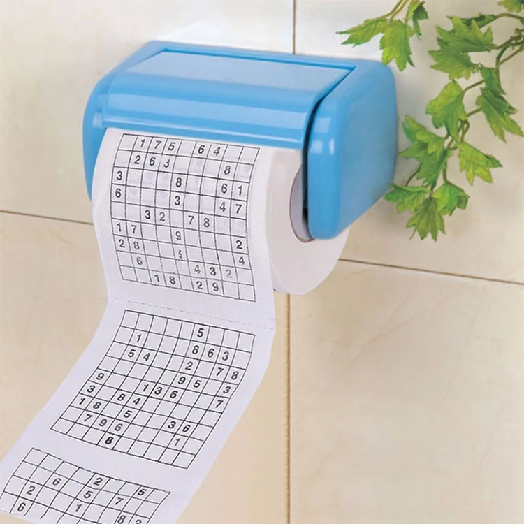 TBD03832947_6.webp 3 Rolls Creative Sudoku Toilet Paper Roll Paper Facial Tissue - Image 7