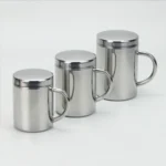 304 Stainless Steel Double Insulation Coffee Drink Milk Water Mugs Durable Drinking Cup with Lid - Image 2