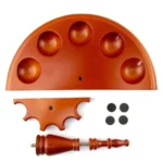 Rosewood Semi-circular Removable Five-seat Pipe Holder - Image 4