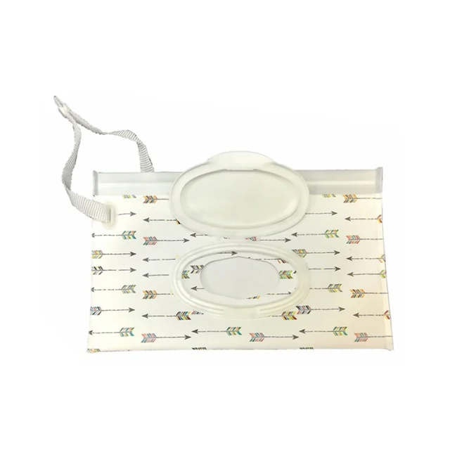 Portable Pouch Clutch Outdoor Carrying Bag Reusable Refillable EVA Towel Slim Paper Wet Wipe Bag, Size: 22.3x13.5+2.5cm