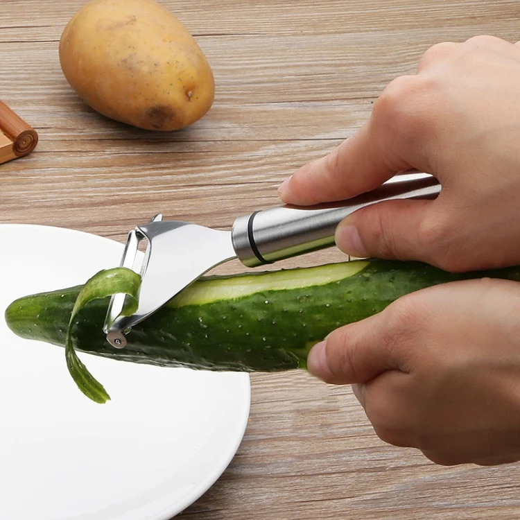 TBD0386173801A.webp Stainless Steel Peeler Fruit Knife Planer Multi-function Kitchen Scraper Potato Peeling Knife - Image 1