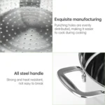 Stockpot Food Grade Material Souppot with Steamer Grid - Image 4