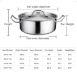 Stainless Steel Extra Thick Hot Pot Thickened Bottom Grid Pot - Image 5