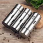 Stainless Steel Sauce Jars Chili Jars Barbecue Condiments Box Seasoning Jar Set - Image 5