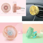 Car Vent Fan Multi-function USB Interface Mini LED Lamp Car Fan - Image 5