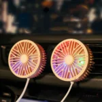 Car Vent Fan Multi-function USB Interface Mini LED Lamp Car Fan - Image 6