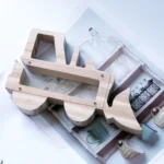 Wooden Forklift Hollowed Out Piggy Bank Children Gift - Image 5