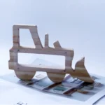 Wooden Forklift Hollowed Out Piggy Bank Children Gift - Image 6