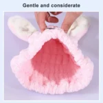 Microfiber Coral Velvet Cartoon Quick Dry Hair Cap - Image 6