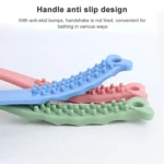 Hanging Long Handle Bath Brush Soft Fur Wash Adult Massage Rub Back Brush - Image 3