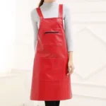 Waterproof Oil Proof Soft Leather Thick Wear-resistant Men and Women Overalls Apron