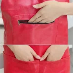 Waterproof Oil Proof Soft Leather Thick Wear-resistant Men and Women Overalls Apron - Image 3