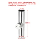 BSET MATEL Marine Hardware 316 Stainless Steel Fishing Rod Seat Yacht Sea Fishing Bracket - Image 3