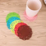 10 PCS Lace Flower Hot Coaster Silicone Cup Pad Slip Insulation Pad Cup Mat Pad Hot Drink Holder - Image 5