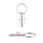 Boat Accessories 316 Stainless Steel Ball Pin Quick Release And Quick Release Safety Pin Spring Steel Ball Pin, Size: 6.3x38mm - Image 4
