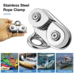 Marine Sailboat 316 Stainless Steel Pulley Rope Clamp - Image 7
