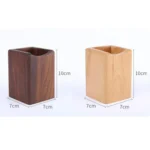 Multifunctional Wooden Chinese Style Student Pen Holder - Image 3