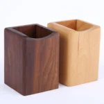 Multifunctional Wooden Chinese Style Student Pen Holder - Image 5