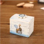 Wooden Pirate Jewellery Storage Box Case Holder Vintage Desk Storage Box