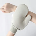 Solid Color Double-sided Soft Skin Non-slip Gloves Bath Brush