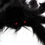 Creative Halloween Party Black Plush Spider Decoration - Image 4
