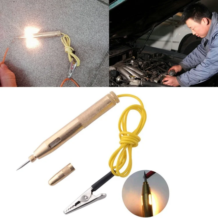 TBD03913777_3.webp 2 PCS 6-24V Copper Electric Pen General Test Light Automotive Circuit Test Pencil - Image 4