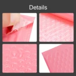50 PCS Pink Co-Extrusion Film Bubble Bag Logistics Packaging Thickened Packaging Bag - Image 3