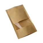 50 PCS Zipper Self Sealing Kraft Paper Bag with Window Stand Up for Gifts/Food/Candy/Tea/Party/Wedding Gifts - Image 4