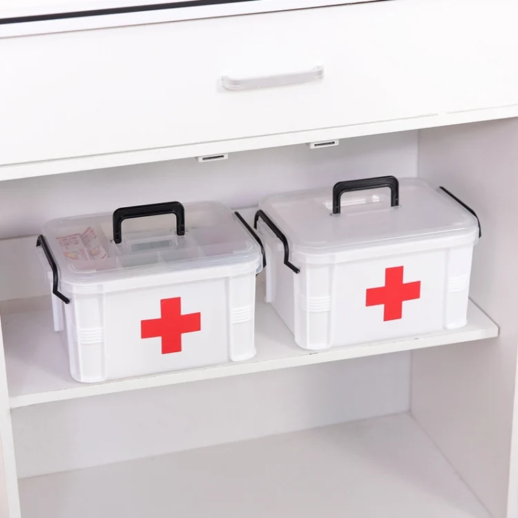 TBD0392193602A_2.webp Family Medical Box Multi-layer Medical Emergency Medicine Storage Box Household Plastic Medicine Box - Image 3