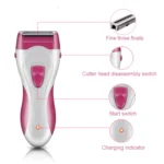 Women Body Hair Remover Trimmer Waterproof Rechargeable for Face Body - Image 2