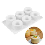 3D Silicone 6 Holes Cake Mold Baking Pastry Mousse Chocolate Mold