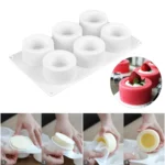 3D Silicone 6 Holes Cake Mold Baking Pastry Mousse Chocolate Mold - Image 6