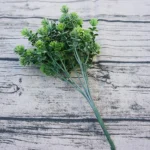 6 Branches Simulation Plant Guanyin Grass Imitation Plastic Flower Home Plant Decoration - Image 6