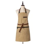 Washed Canvas Apron Chef Cafe Shop BBQ Hairdresser Aprons - Image 9
