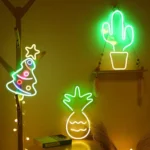 LED Acrylic Transparent Back Panel Neon Light Holiday Decoration Lamp - Image 2