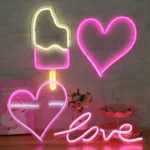 LED Acrylic Transparent Back Panel Neon Light Holiday Decoration Lamp - Image 3