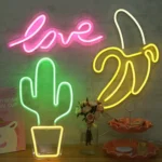 LED Acrylic Transparent Back Panel Neon Light Holiday Decoration Lamp - Image 4