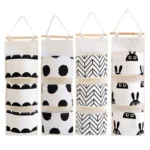 Bedroom Sundries Wall Hanging Bathroom Makeup Organizer Multifunctional Magazines Storage Bags - Image 3