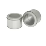 Deep Round Skylight Transparent Window Top Cover Tin Box Food Tea Can Baking Cake Box