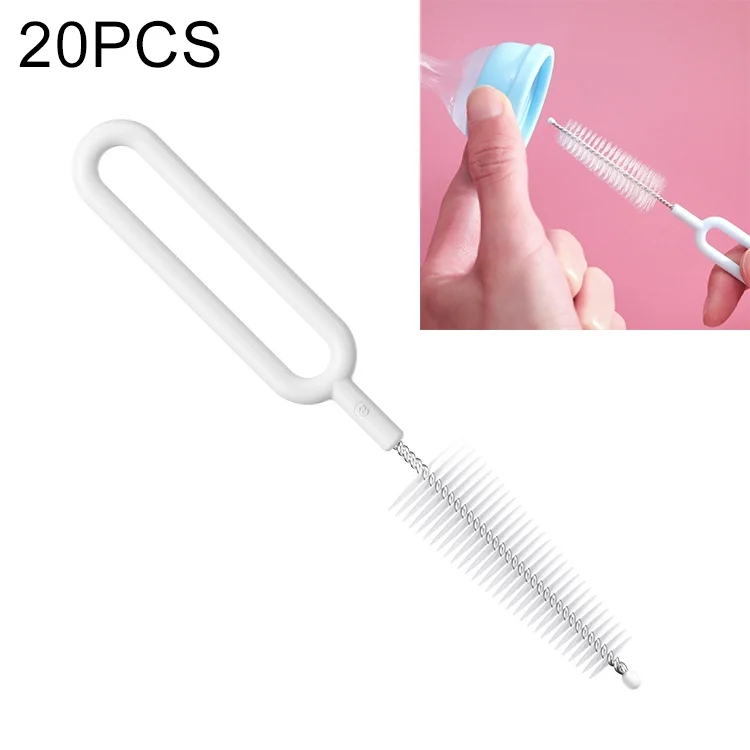 TBD0398281501A.webp 20 PCS Nylon Feeding Bottle Cleaning Brush Rotating Teapot Brush - Image 1
