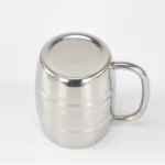 Stainless Steel Beer Cup Mugs Outdoor Camping Western Tea Coffee Cup Insulated Portable Water Cup Drinkware with Handle - Image 2