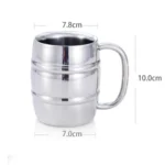 Stainless Steel Beer Cup Mugs Outdoor Camping Western Tea Coffee Cup Insulated Portable Water Cup Drinkware with Handle - Image 7