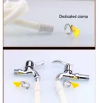 18mm Diameter Plastic Drain Pipe Water Outlet Extension Hose with Clamp for Semi-automatic Washing Machine / Air Conditioner - Image 4