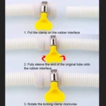 18mm Diameter Plastic Drain Pipe Water Outlet Extension Hose with Clamp for Semi-automatic Washing Machine / Air Conditioner - Image 7