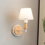 E27 LED Bedside Aisle Creative Personality Wooden Wall Lamp - Image 2